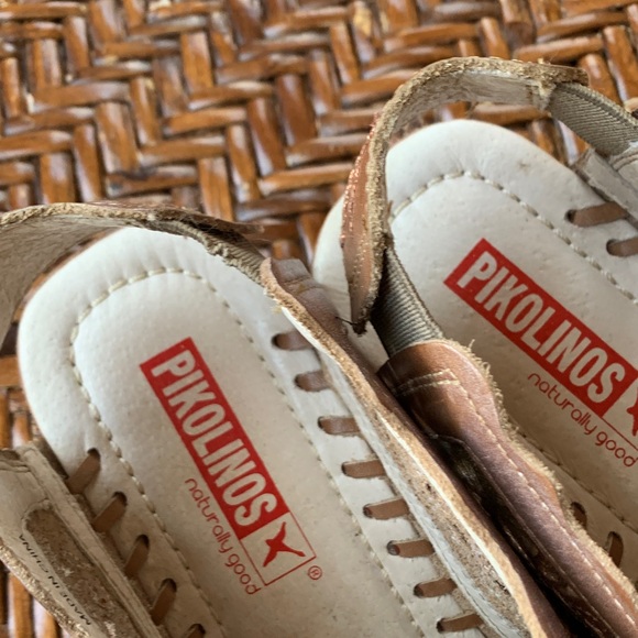 PIKOLINOS Brown Floral Pattern Mules - Picture 3 of 11